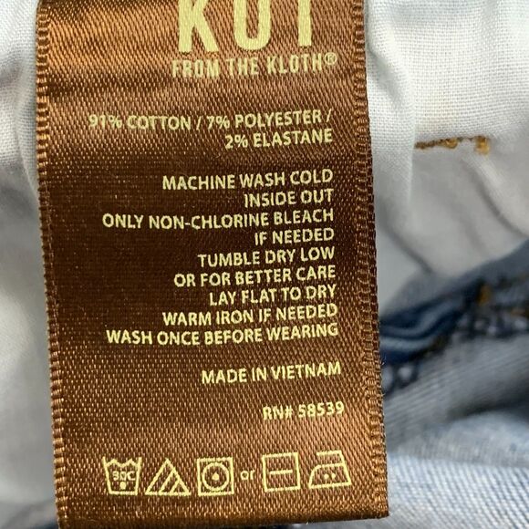 Kut From the Cloth Womens Jeans Ankle Skinny High Rise Med Wash Plus Size 16 - Picture 6 of 16